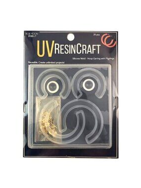 UV Resin Craft Silicone Mold Hoop Earrings Kit By Blue Moon Studio